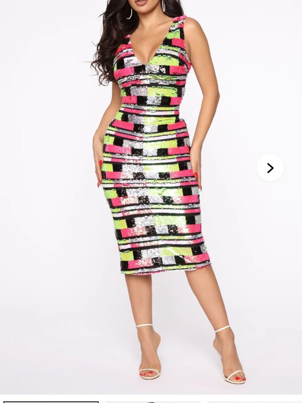 New with Tags: Multi Color Sequence Gala Banquet Party Dress, Size S